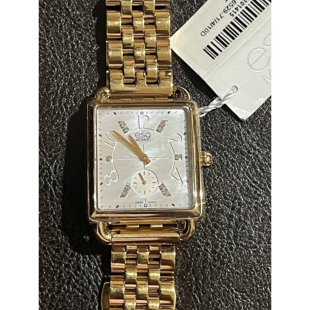 ESQ Movado Women's 07101416 Rose Gold-Plated Steel Mother of Pearl Watch W000010